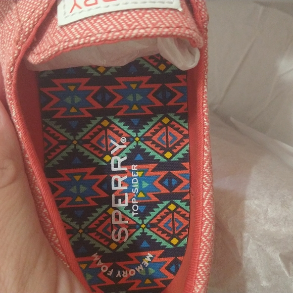 Sperry Metallic Pink Crest Vibe Platform Sneaker - Women 9.5 - Picture 8 of 12